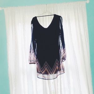 Small navy blue dress